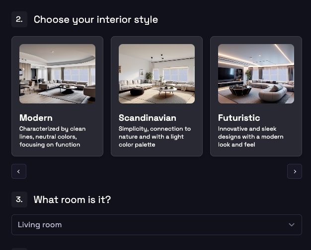 style and room options
