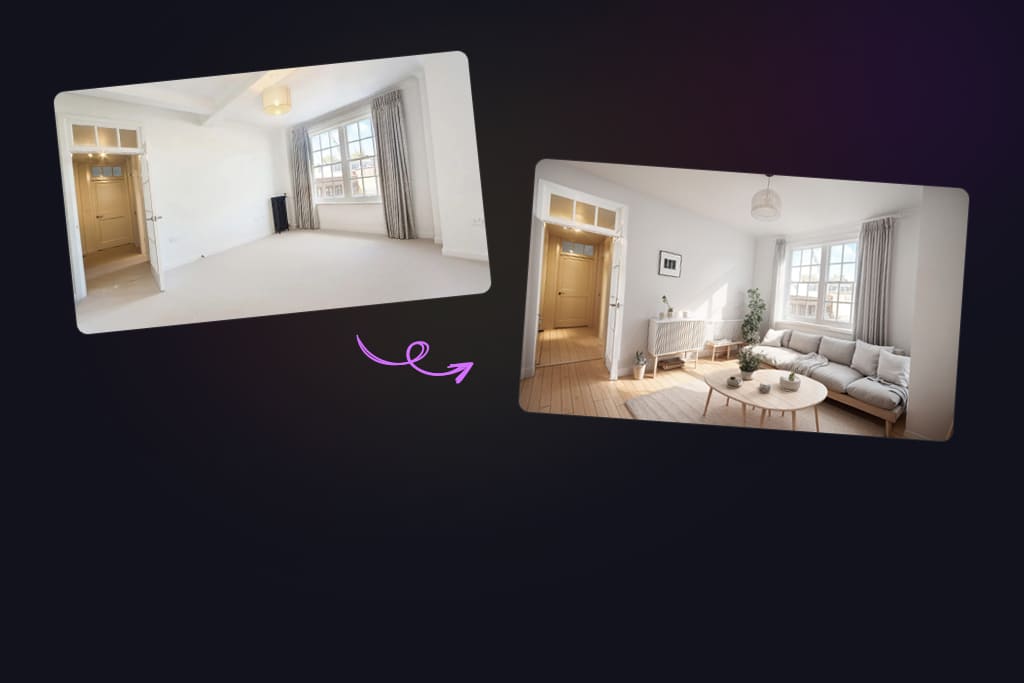 easy interior AI from zero to fully furnished